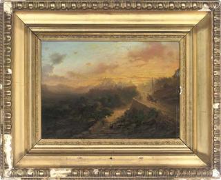 Eugène Napoléon Flandin - The road to Monreale, Sicily