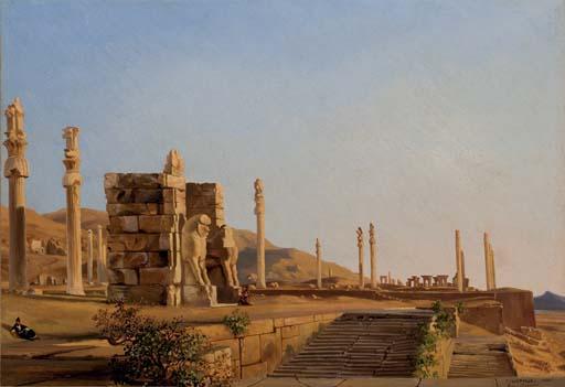 Eugene Napoleon Flandin - Vue de Persepolis
