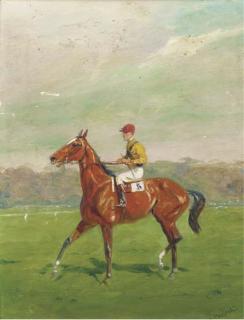 Eugene Pechaubes - Jockey sur sa monture