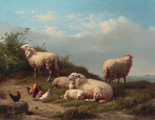 Eugène Remy Maes - A peaceful pasture