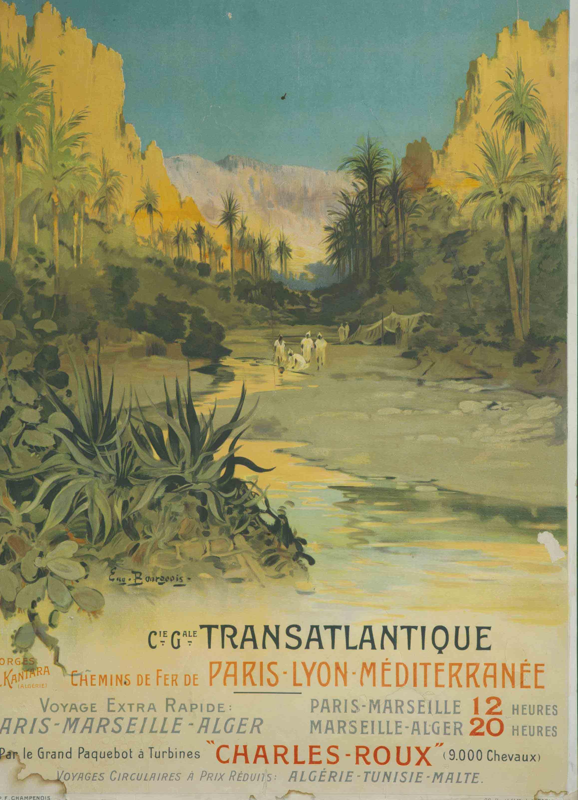 Eugene V. Bourgeois - Compagnie Générale Transatlantique, Gorges d\'El Kantara