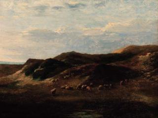 Eugène Verboeckhoven - Sheep in a dune landscape