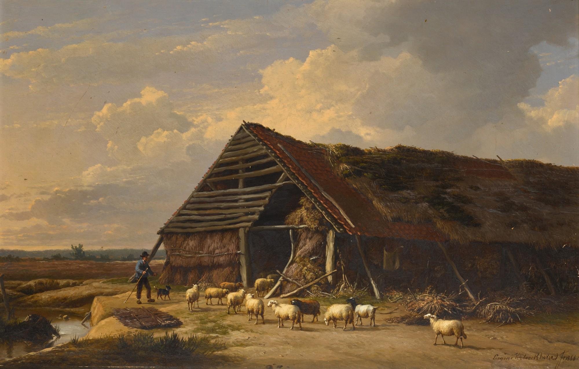 Eugène Verboekhoven - The Return of the Flock