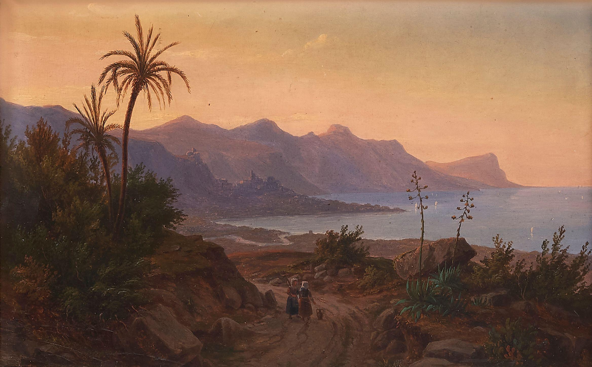 Eugene von Guerard - Capo S. Vito from Alcamo, Sicily, 1844