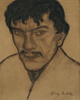 Eugene Zak - Portrait D\'Homme (Recto); Chanteur (Verso)