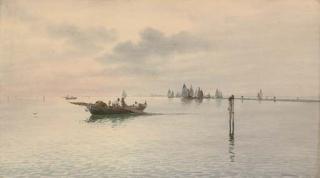 Eugenio Benvenuti - Drawing in the nets on the Venetian Lagoon