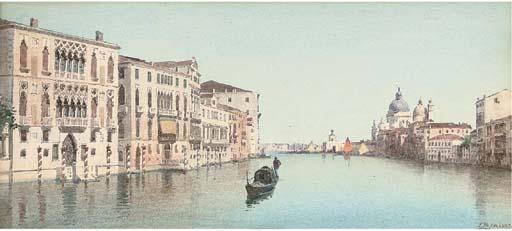 Eugenio Benvenuti - On the Grand Canal, Venice