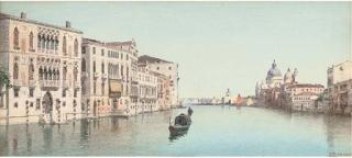Eugenio Benvenuti - On the Grand Canal, Venice