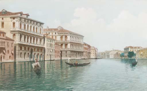 Eugenio Benvenuti - The Canal Grande;  and The Palazzo Ducale