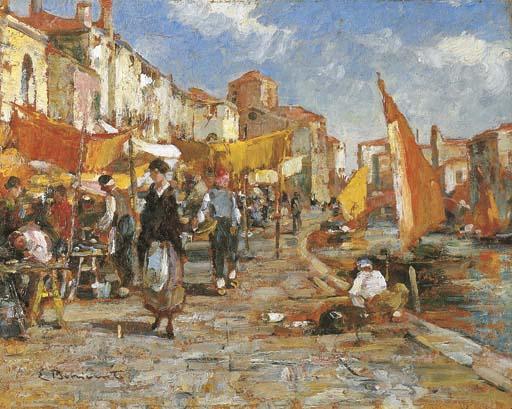 Eugenio Bonivento - Mercato a Chioggia