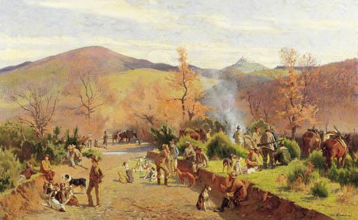 Eugenio Cecconi - Bivacco di cacciatori (1885-1890)