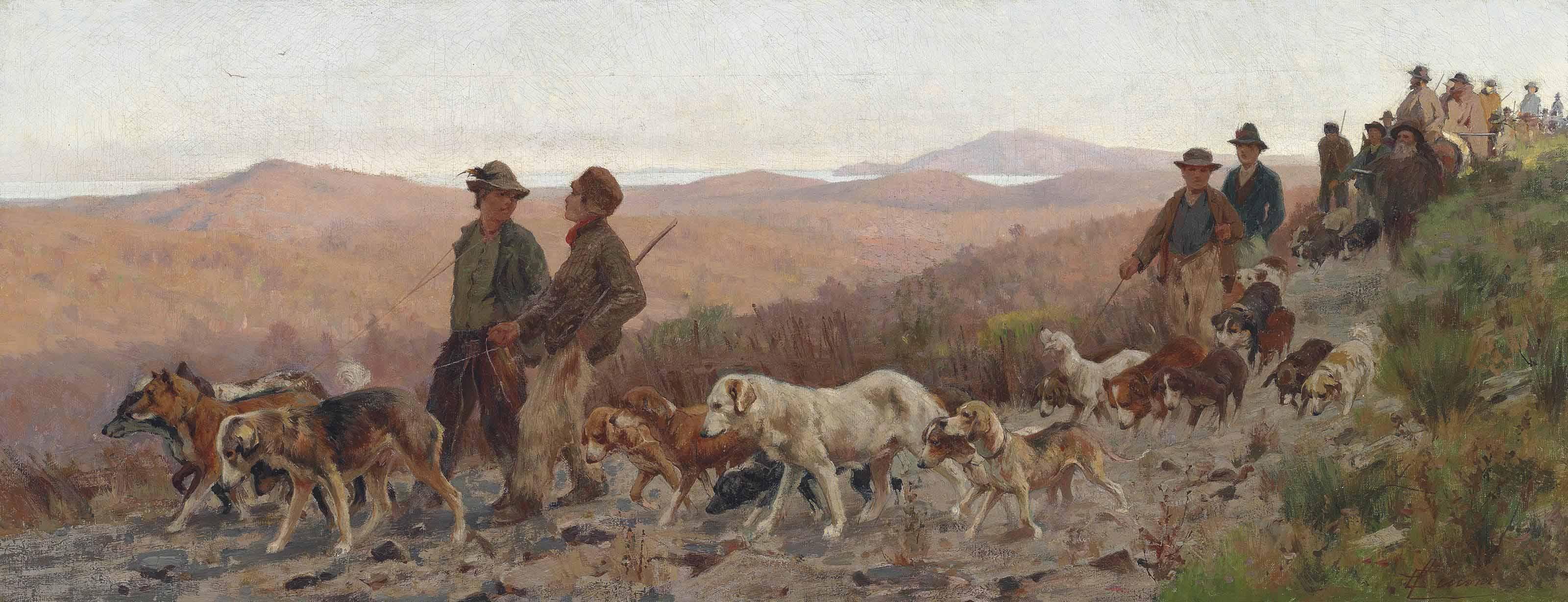 Eugenio Cecconi - Pronti per la caccia in Maremma