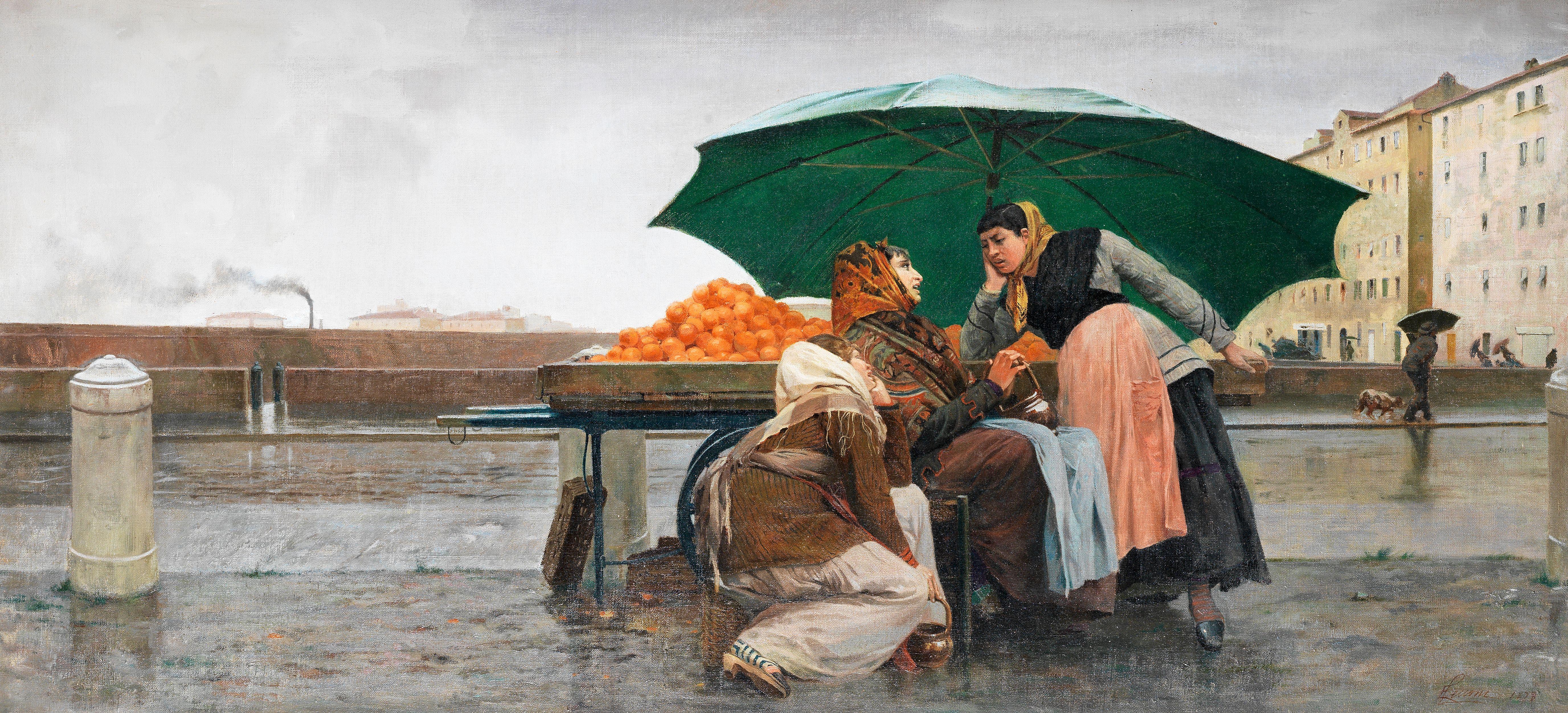 Eugenio Cecconi - The Orange Sellers