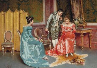 Eugenio Edouardo Zampighi - He Loves Me, He Loves Me Not