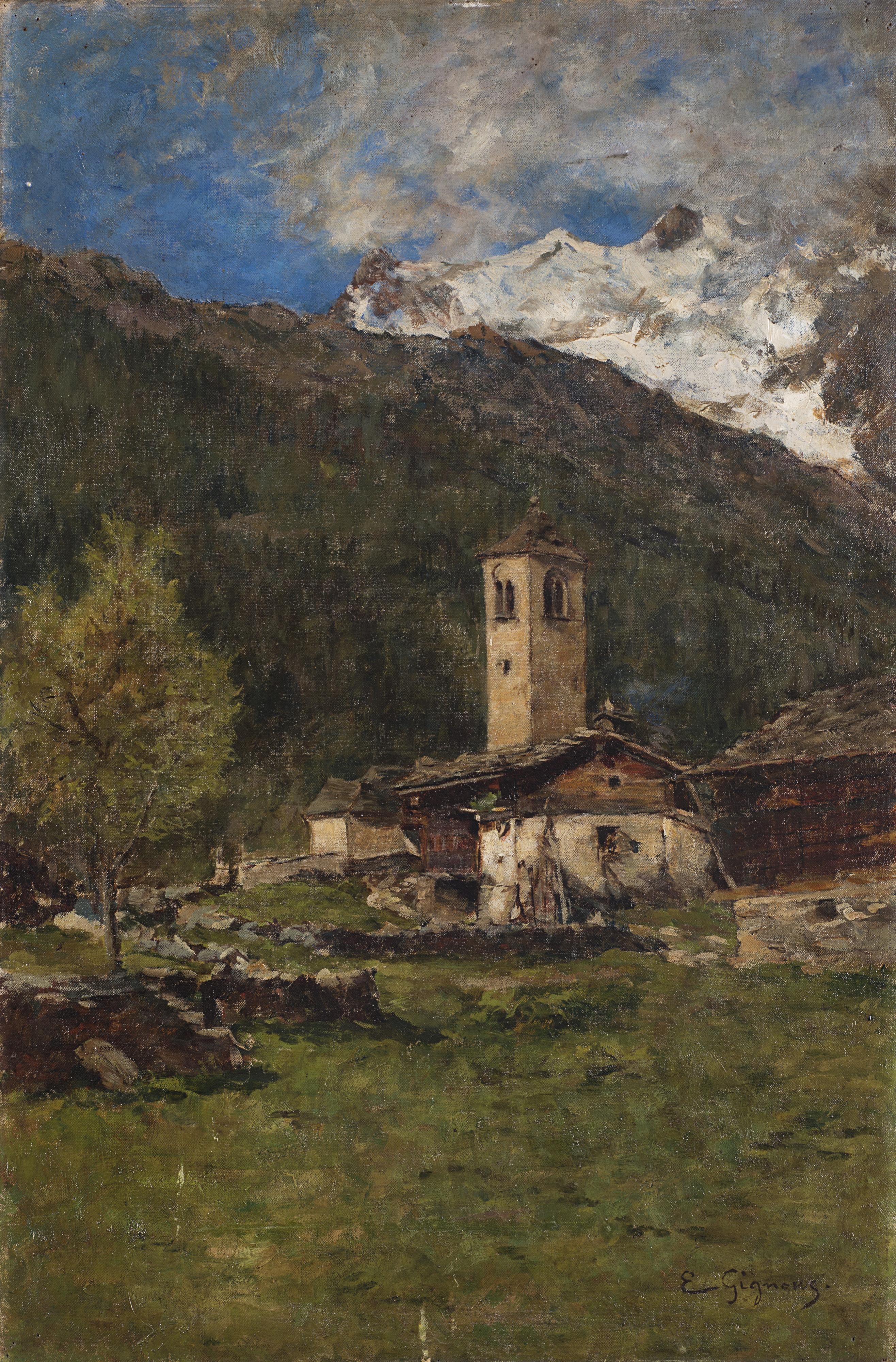 Eugenio Gignous - La chiesa dell\'alpeggio