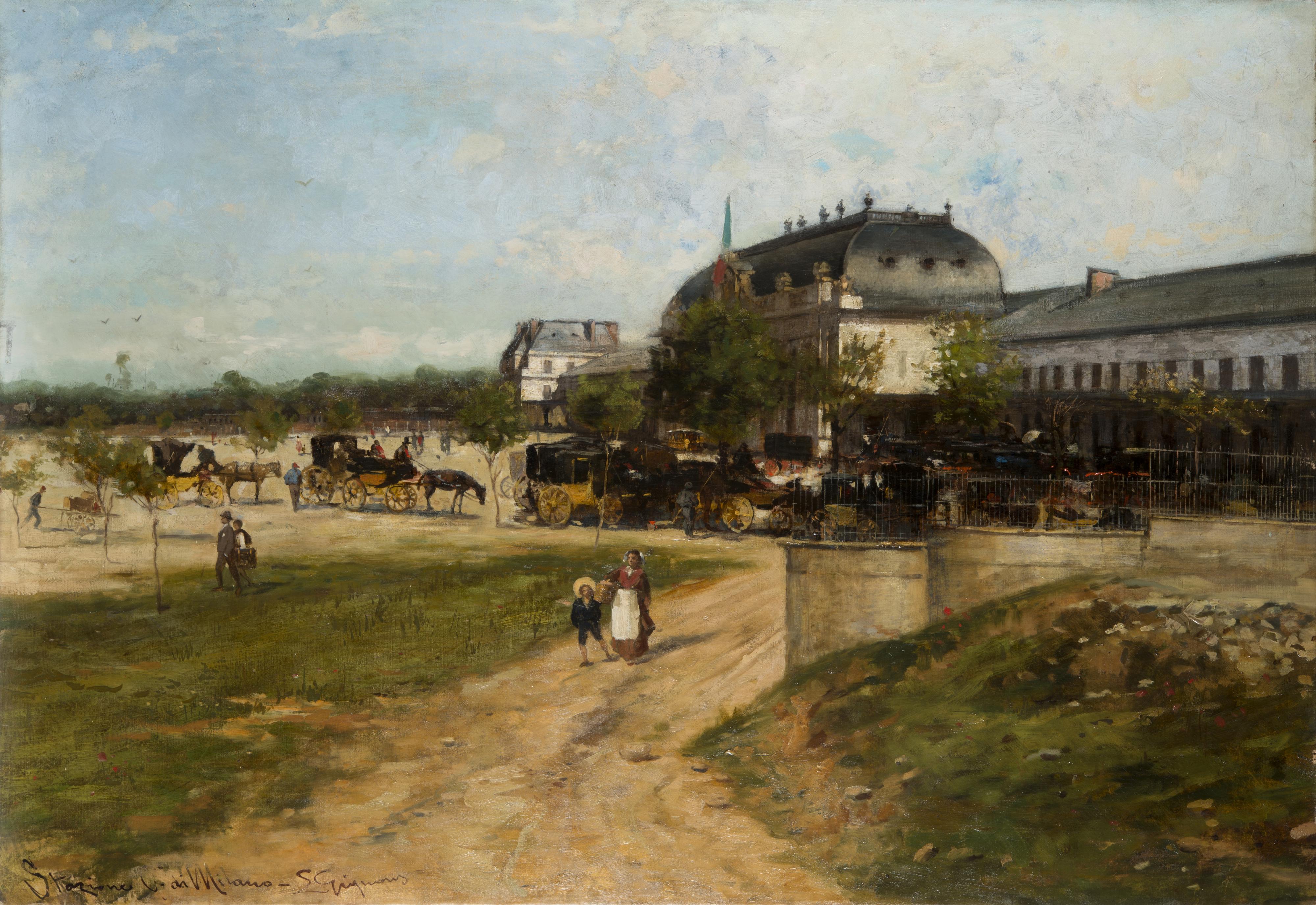 Eugenio Gignous - La Stazione Centrale di Milano