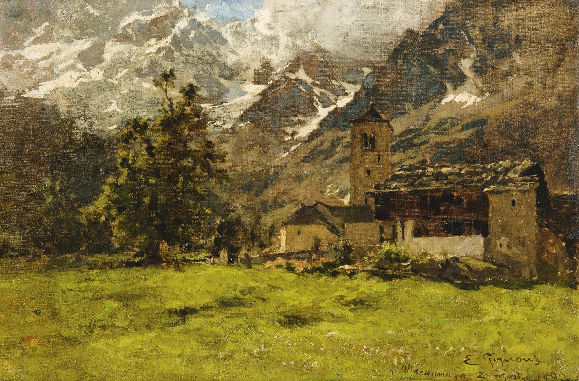 Eugenio Gignous - Macugnaga\'S Church