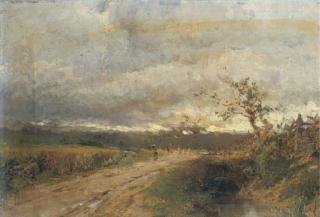 Eugenio Gignous - Sentiero Lungo Il Ruscello, 1871