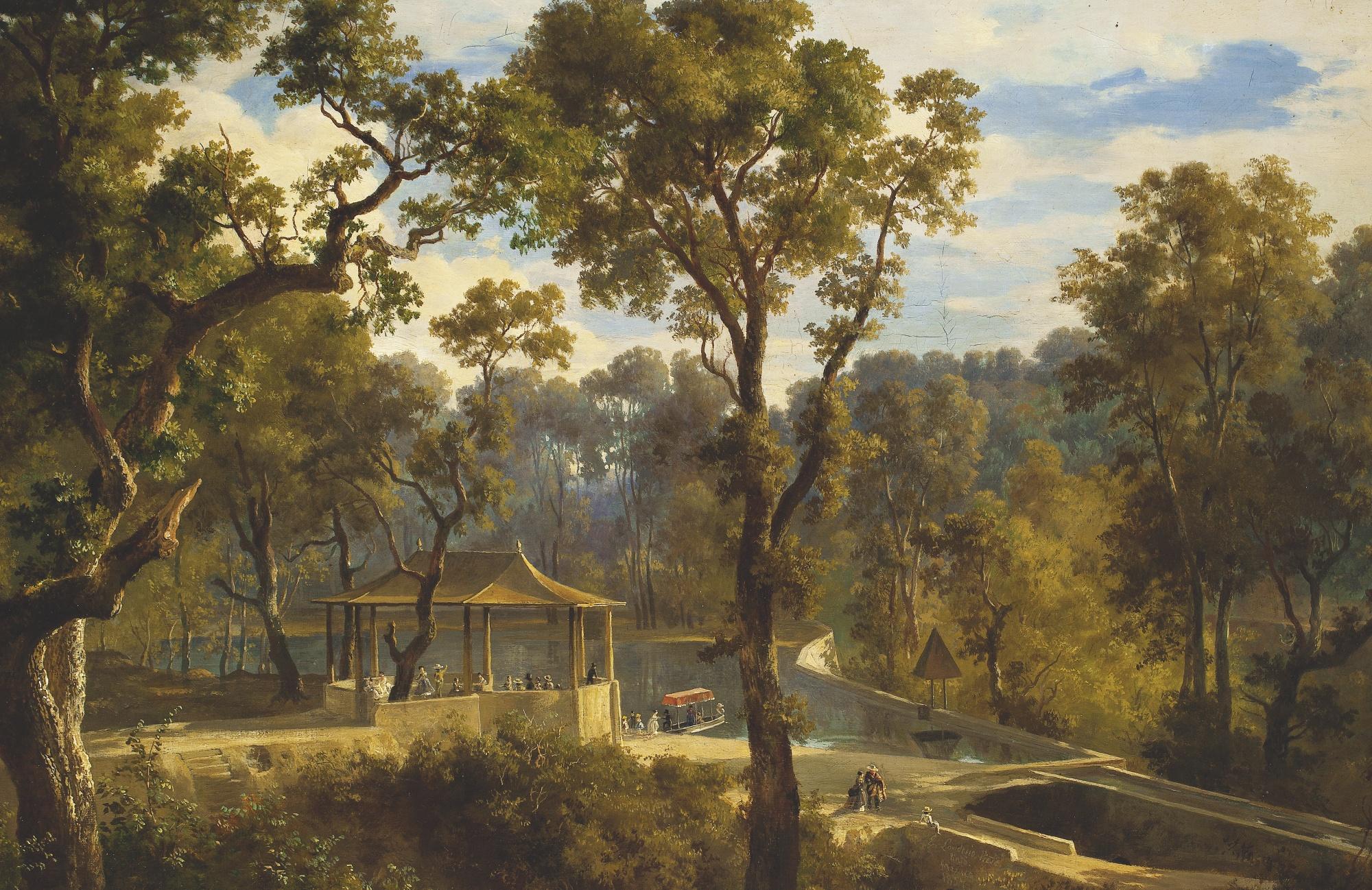 Eugenio Landesio - Hacienda De San Miguel Regla