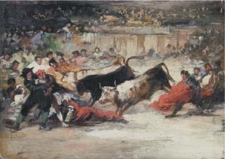 Eugenio Lucas Velázquez - A bullfight
