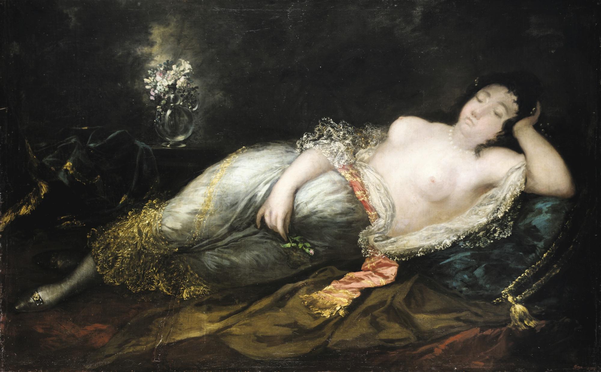 Eugenio Lucas Velázquez - Maja Dormida (Sleeping Nude)