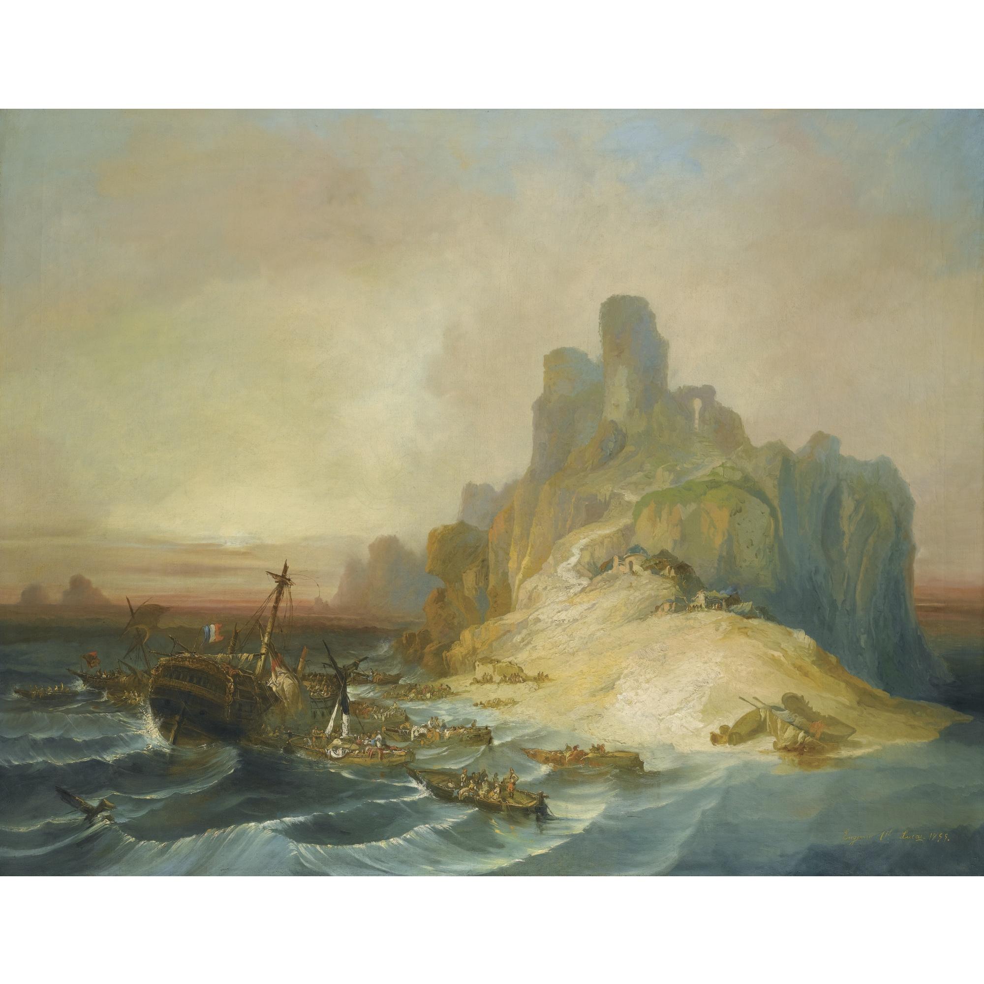 Eugenio Lucas Velázquez - Spanish naufragio En La Costa (Shipwreck Off The Coast)