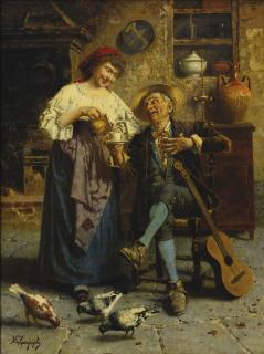 Eugenio Zampighi - A Welcome Cup Of Tea