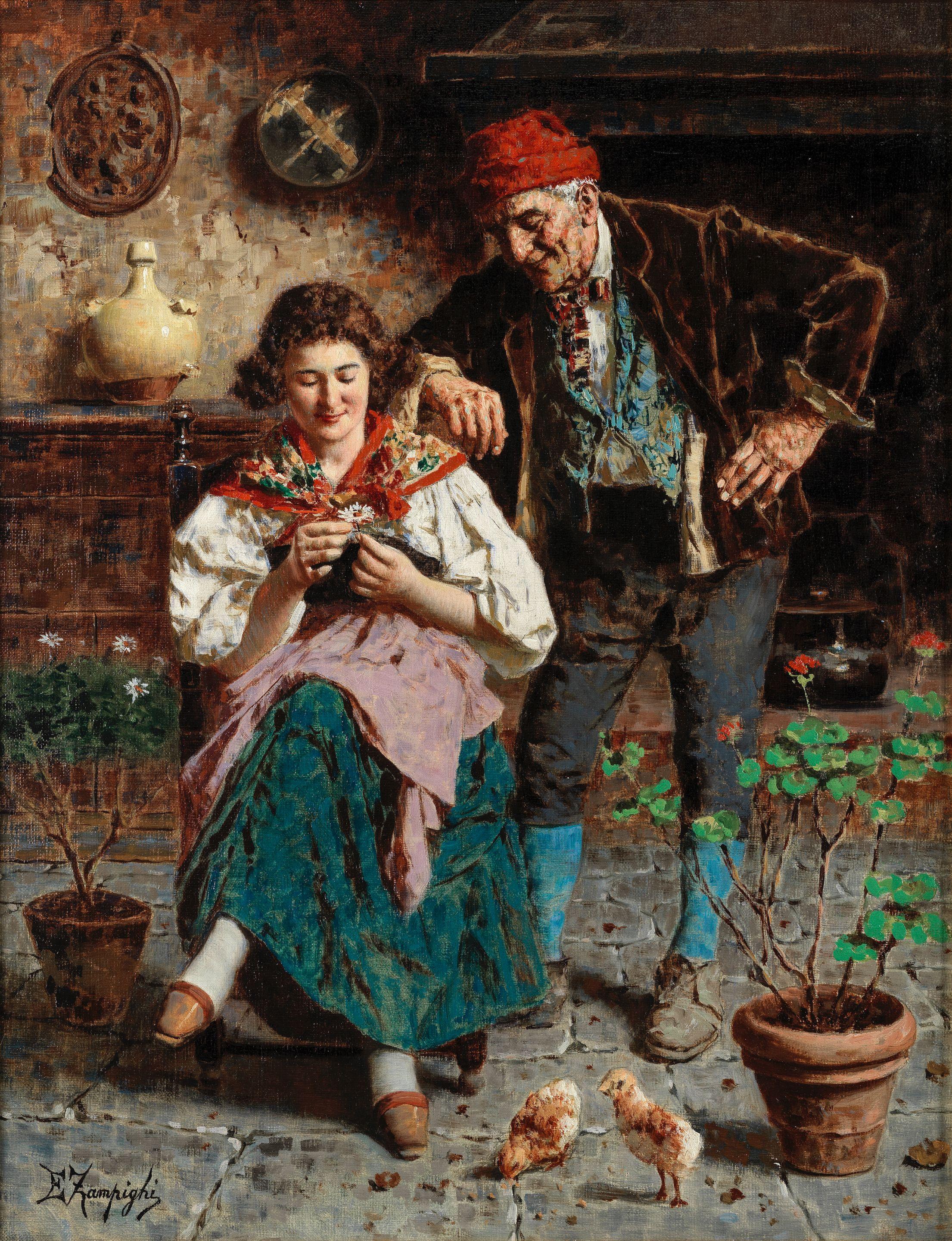 Eugenio Zampighi - He loves me, he loves me not