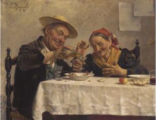 Eugenio Zampighi - Sharing a drink