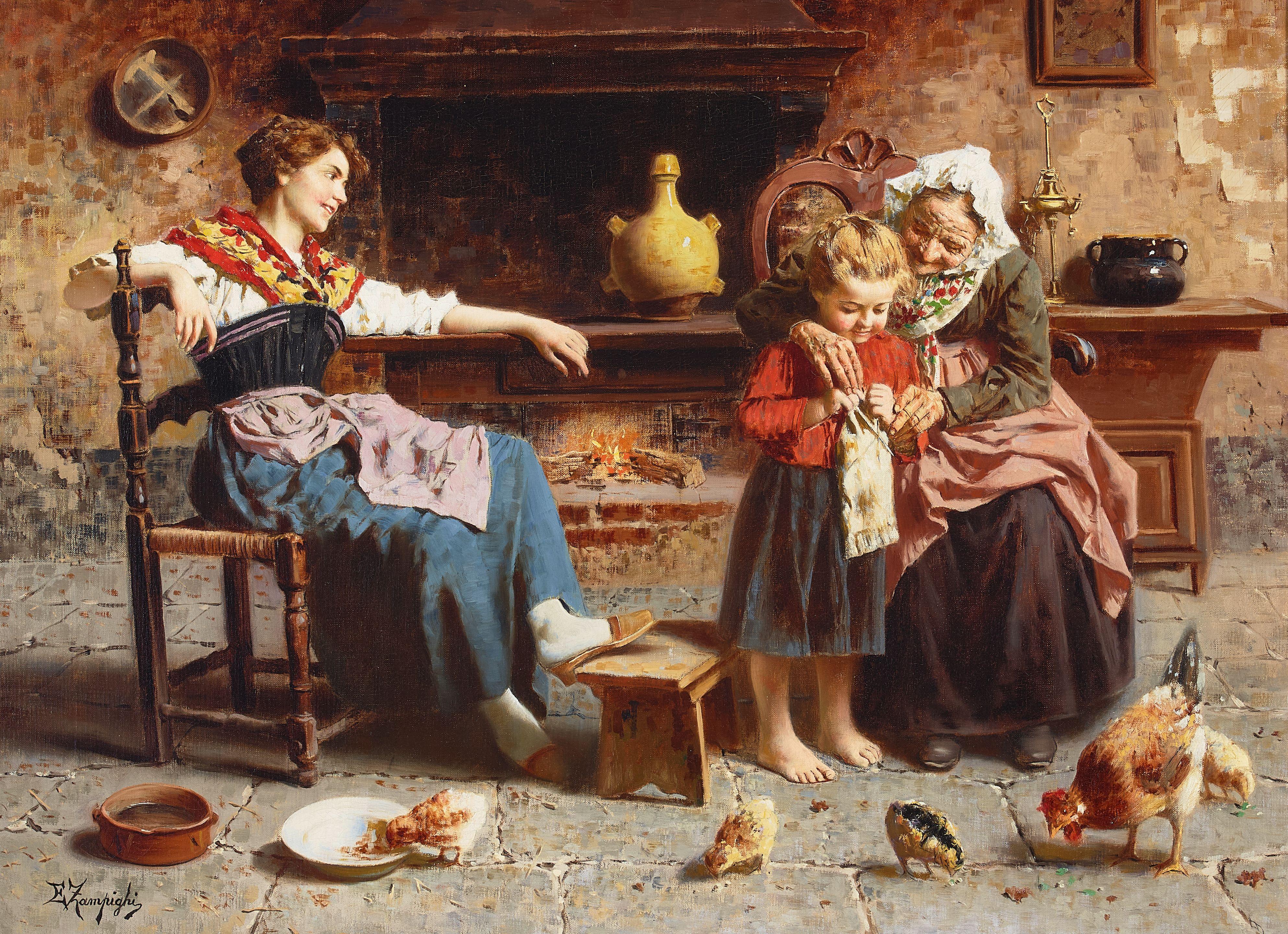 Eugenio Zampighi - Three generations