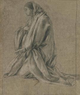 Eustache Le Sueur - A kneeling woman