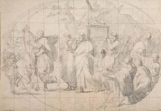 Eustache Le Sueur - David dansant devant l\'arche d\'alliance