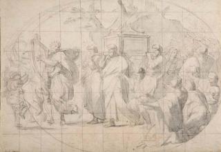 Eustache Le Sueur - David dansant devant l\'arche d\'alliance