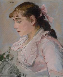 Eva Gonzales - La femme en rose (Jeanne Gonzalès)