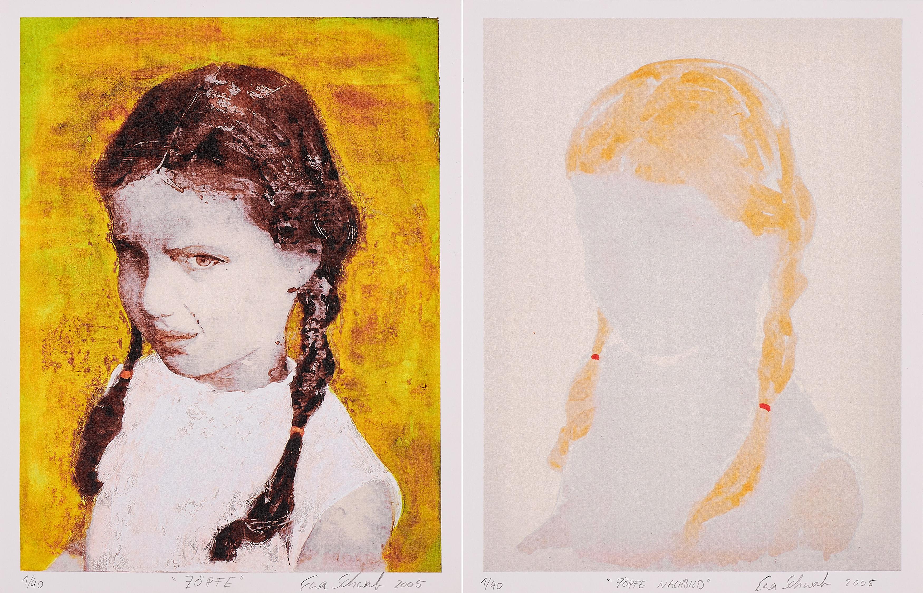 Eva Schwab - Zöpfe und Zöpfe Nachbild (Aus: Nachbilder).