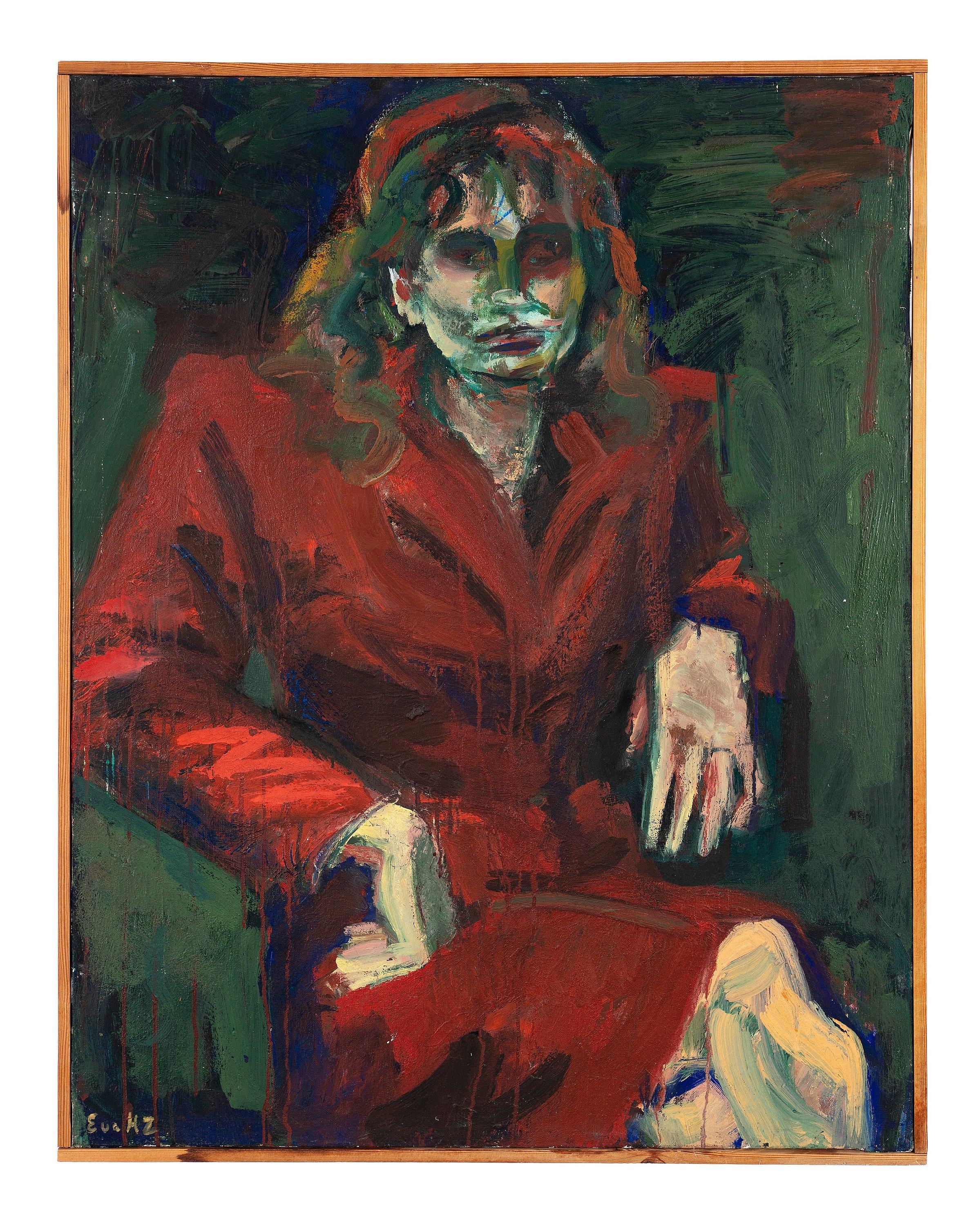 Eva Zettervall - Portrait in red coat