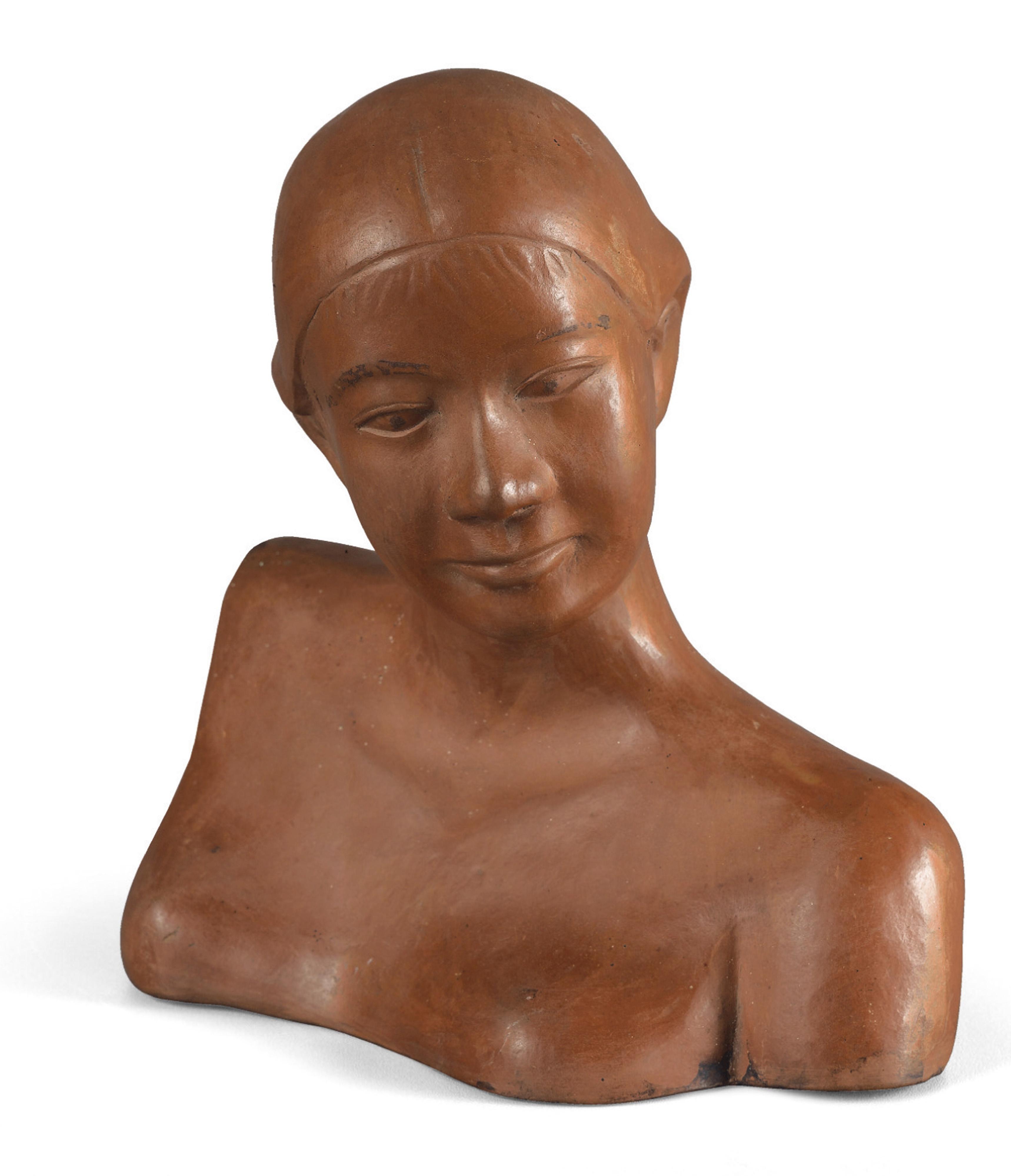Evariste Jonchère - A Vietnamese Woman Bust