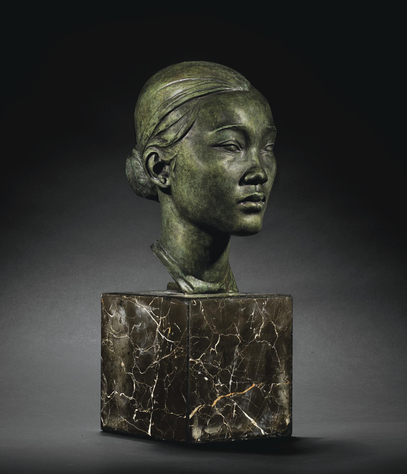 Evariste Jonchère - Buste De Jeune Fille (Bust Of A Young Girl)