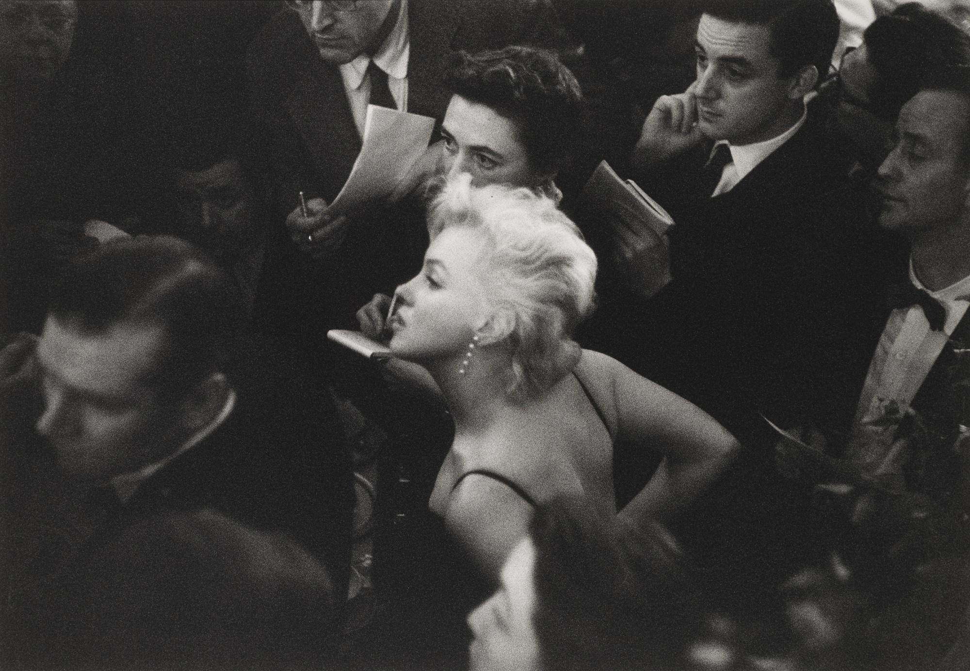 Eve Arnold - Press Meeting At The Ritz For The Prince And The Showgirl, 1957