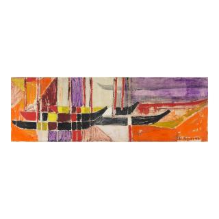 Eve de Negri - The dying Abeokuta, Canoes at sunset, Canoes at sunset in the creeks