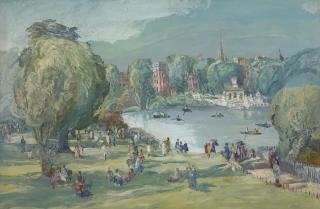 Eve Kirk - The Lily Pond, Kensington Gardens