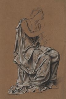 Evelyn De Morgan - A Drapery Study For \'The Love Potion\'