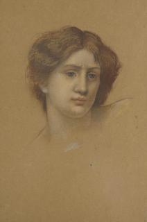 Evelyn de Morgan - Head study of a woman