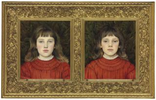 Evelyn De Morgan - Portraits of Alice Mildred and Winifred Julia Spencer Stanhope