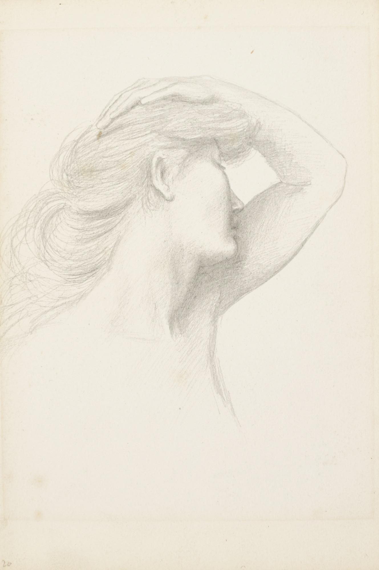 Evelyn De Morgan - Study For Luna