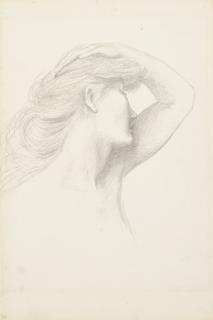 Evelyn De Morgan - Study For Luna