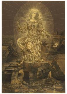 Evelyn De Morgan - The light shineth in the darkness and the darkness comprehended it not