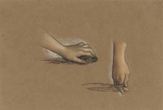 Evelyn De Morgan - Two Studies Of Hands