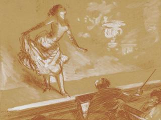 Everett Shinn - Girl on Stage