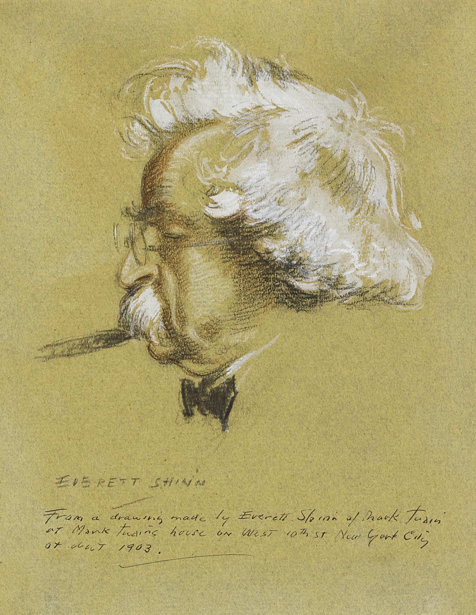 Everett Shinn - Mark Twain